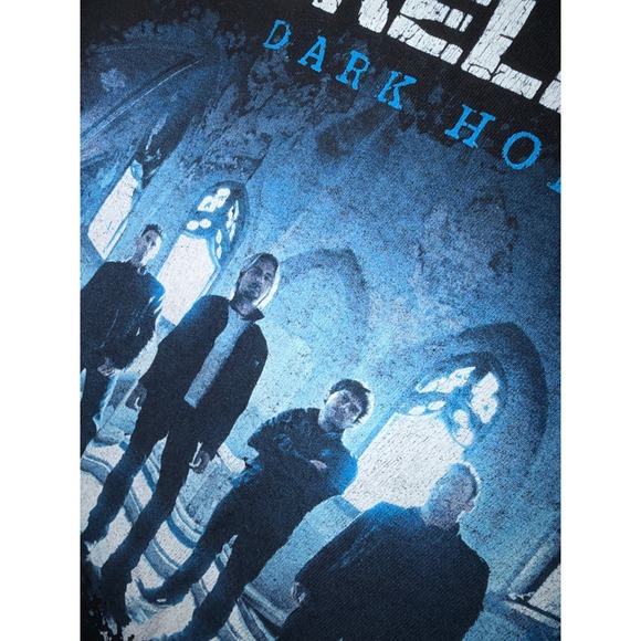 Nickelback Dark Horse Tour 2009 Band T Shirt Black Anvil Size Medium - Picture 3 of 9